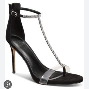 AAJ SZ 6.5 By Aminah Women's Aniya Lucite High Heel Dress Sandals Party Wedding